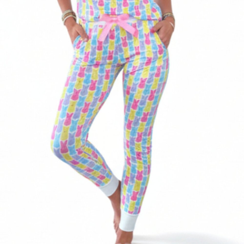 NWOT Jordann Jammies Bunny Print Pajama Set L | Super Soft Lounge Sleepwear - Picture 14 of 14